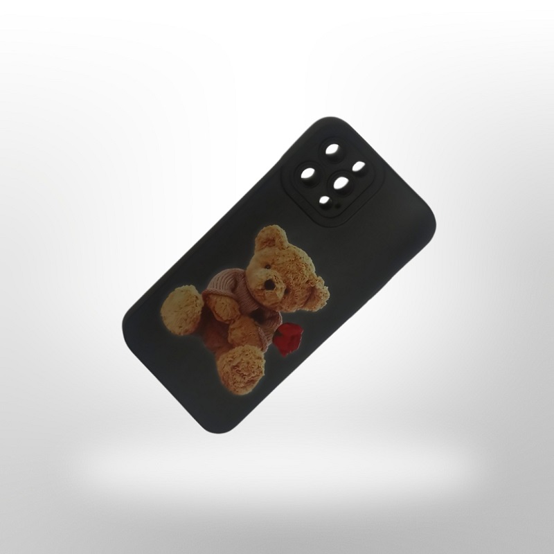 کاور مدل سیلیکونی طرحدار ( داخل مخمل ) مناسب برای گوشی موبایل اپل iphone 13 pro max