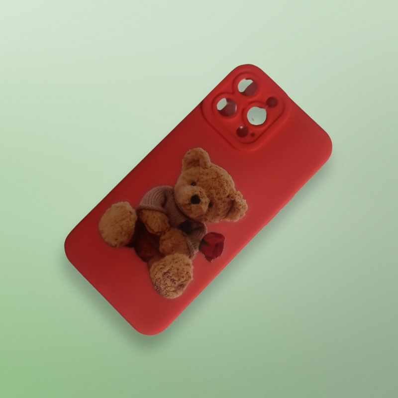 کاور مدل سیلیکونی طرحدار ( داخل مخمل ) مناسب برای گوشی موبایل اپل iphone 13 pro max