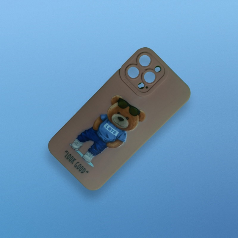 کاور مدل سیلیکونی طرحدار ( داخل مخمل ) مناسب برای گوشی موبایل اپل iphone 13 pro max