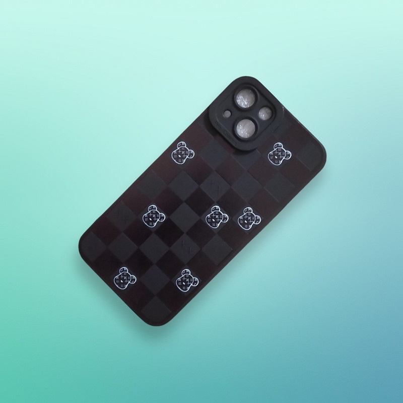 کاور مدل سیلیکونی طرحدار ( داخل مخمل ) مناسب برای گوشی موبایل اپل iphone 13 \ iphone 14