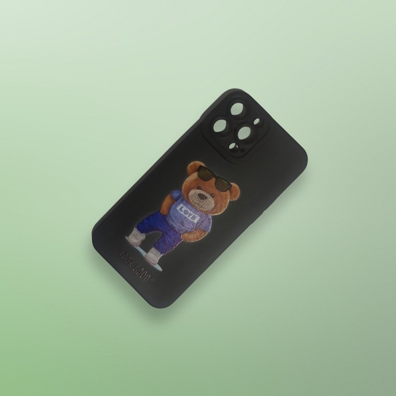 کاور مدل سیلیکونی طرحدار ( داخل مخمل ) مناسب برای گوشی موبایل اپل Iphone 11 Pro Max