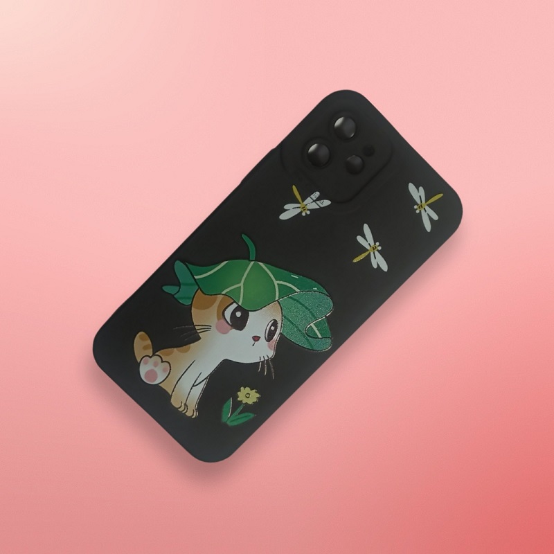 کاور مدل سیلیکونی طرحدار ( داخل مخمل ) مناسب برای گوشی موبایل اپل Iphone 12