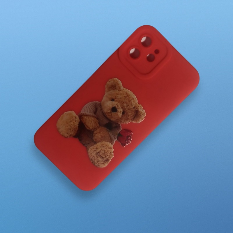 کاور مدل سیلیکونی طرحدار ( داخل مخمل ) مناسب برای گوشی موبایل اپل Iphone 12