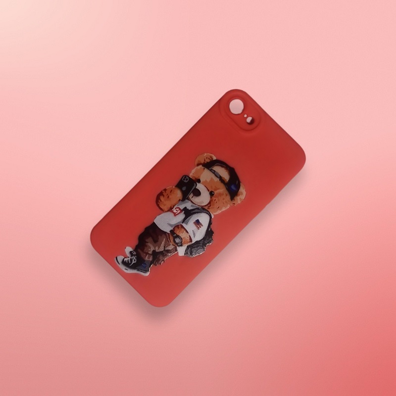 کاور مدل سیلیکونی طرحدار ( داخل مخمل ) مناسب برای گوشی موبایل اپل Iphone 7 / Iphone 8 / iphone SE 2020