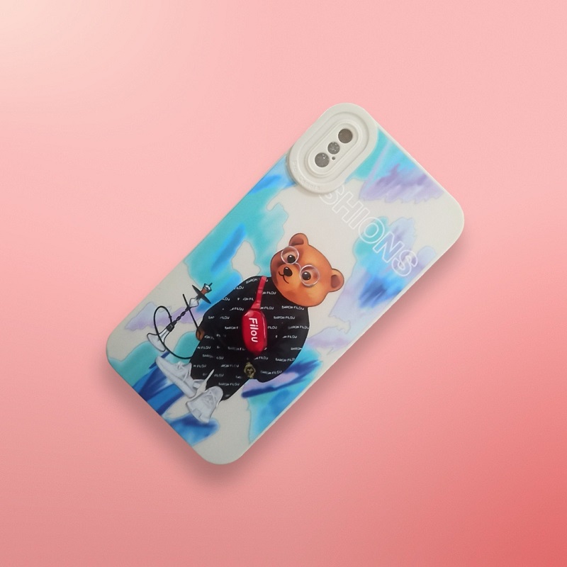 کاور مدل سیلیکونی طرحدار ( داخل مخمل ) مناسب برای گوشی موبایل اپل Iphone XS / Iphone X