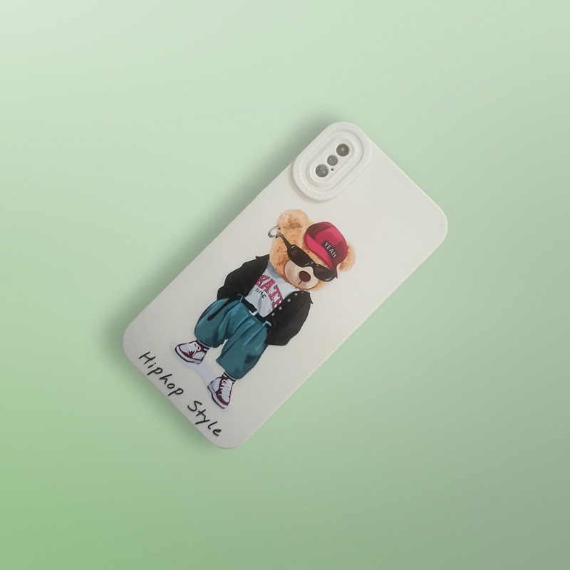 کاور مدل سیلیکونی طرحدار ( داخل مخمل ) مناسب برای گوشی موبایل اپل Iphone XS / Iphone X