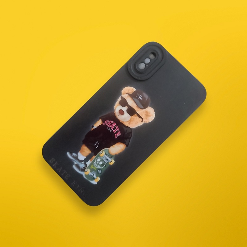 کاور مدل سیلیکونی طرحدار ( داخل مخمل ) مناسب برای گوشی موبایل اپل Iphone XS / Iphone X