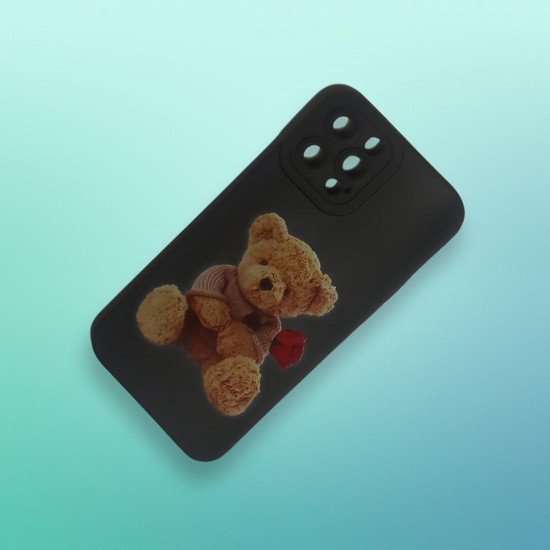 کاور مدل سیلیکونی طرحدار ( داخل مخمل ) مناسب برای گوشی موبایل اپل iphone 13 pro