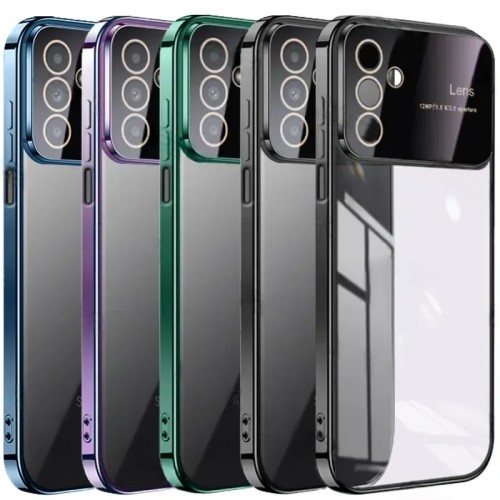کاور مدل الکترو لنز شفاف مناسب برای گوشی موبایل سامسونگ Galaxy A34