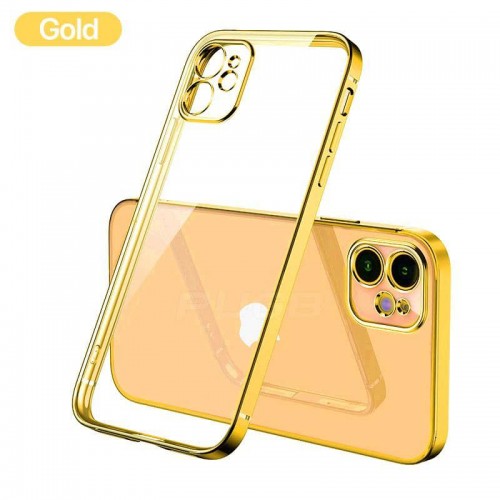 کاور مدل شفاف دور رنگی مناسب برای گوشی موبایل اپل  Iphone 12
