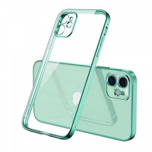 کاور مدل شفاف دور رنگی مناسب برای گوشی موبایل اپل  Iphone 12