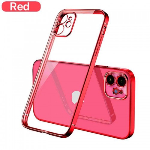 کاور مدل شفاف دور رنگی مناسب برای گوشی موبایل اپل  Iphone 12