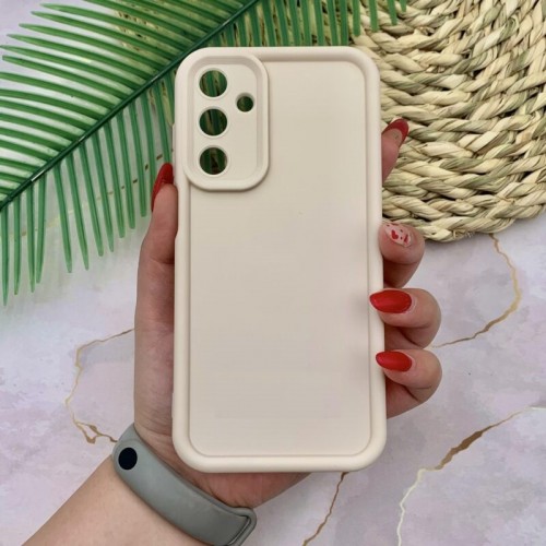 کاور مدل سولید Solid مناسب برای گوشی موبایل سامسونگ Galaxy A05S رنگ کرم با بهترین کیفیت و بهترین قیمت