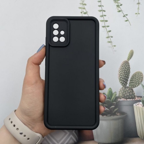 کاور مدل سولید Solid مناسب برای گوشی موبایل سامسونگ Galaxy A71 رنگ مشکی با بهترین کیفیت و بهترین قیمت