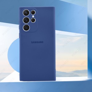 کاور مدل سیلیکونی ( داخل مخمل ) مناسب برای گوشی موبایل سامسونگ Galaxy S23 Ultra