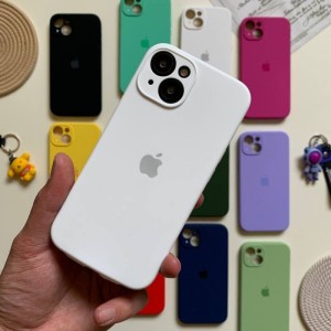 کاور مدل سیلیکونی محاف لنز دار  ( داخل مخمل ) مناسب برای گوشی موبایل اپل Iphone 13