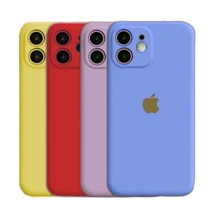 کاور مدل سیلیکونی محافظ لنزدار ( داخل مخمل ) مناسب برای گوشی موبایل اپل Iphone 12 Mini