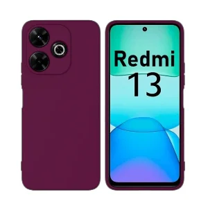 کاور مدل سیلیکونی ( داخل مخمل ) مناسب برای گوشی موبایل شیائومی Redmi 13