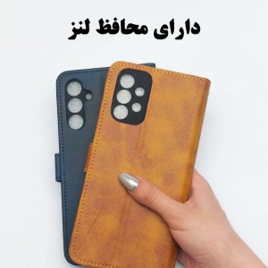 کیف کلاسوری مدل چرمی مناسب برای گوشی موبایل شیائومی Redmi Note 10S 4G / Note 10 4G به همراه بند آویز