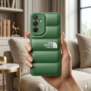 قاب سامسونگ Galaxy A70 / A70S مدل پافر طرح‌دار  ( The North Face ) - مشکی