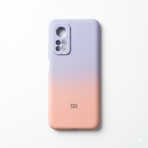 کاور مدل سیلیکونی دو رنگ ( داخل مخمل ) مناسب برای گوشی موبایل شیائومی MI 11 Lite