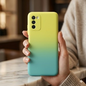 کاور موبایل سامسونگ Galaxy A03S / M02S / A02S مدل سیلیکونی دو رنگ ( داخل مخمل ) - کد 101