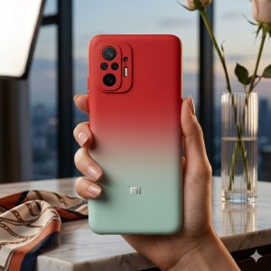 کاور موبایل شیائومی Note 10S 4G / Note 10 4G مدل سیلیکونی دو رنگ ( داخل مخمل ) - کد 101
