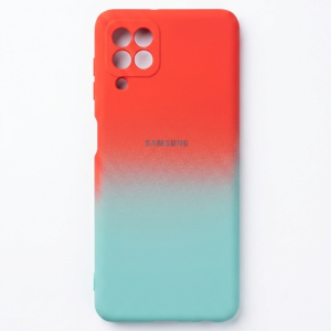 کاور موبایل سامسونگ Galaxy M32 4G / A22 4G مدل سیلیکونی دو رنگ ( داخل مخمل ) - کد 101
