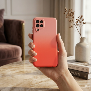 کاور موبایل سامسونگ Galaxy M32 4G / A22 4G مدل سیلیکونی دو رنگ ( داخل مخمل ) - کد 105