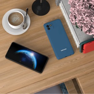 کاور موبایل سامسونگ A03 مدل سیلیکونی ( داخل مخمل )