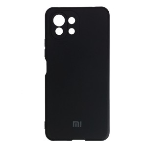 کاور مدل سیلیکونی ( داخل مخمل ) مناسب برای گوشی موبایل شیائومی مشکی  MI 11 Lite 5G