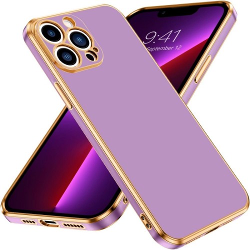 خرید کاور مدل Mycase مناسب برای گوشی موبایل اپل Iphone 12 ProMax رنگ بنفش با بهترین کیفیت و بهترین قیمت