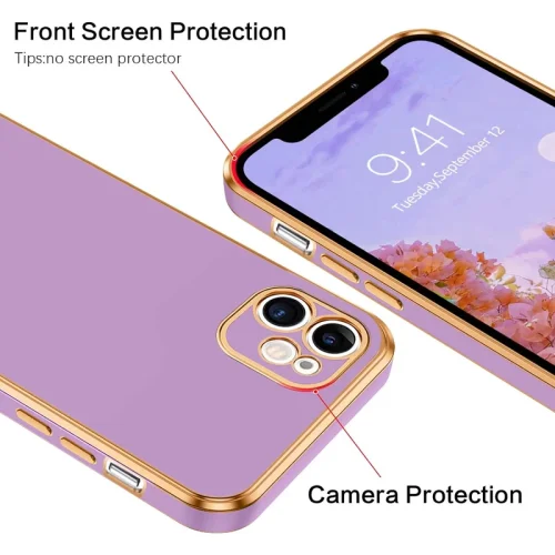 قاب تیک لایف مدل Mycase مناسب برای گوشی موبایل اپل Iphone 11 رنگ بنفش با بهترین کیفیت و بهترین قیمت