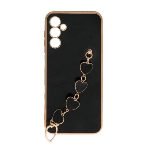 کاور مدل MyCase آویز دار قلبی مناسب برای گوشی موبایل سامسونگ A34 رنگ مشکی با بهترین کیفیت و بهترین قیمت