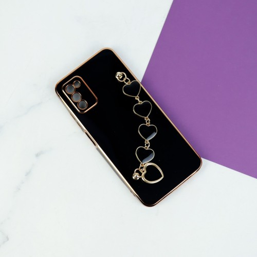 کاور مدل MyCase آویز دار قلبی مناسب برای گوشی موبایل سامسونگ S20 FEرنگ مشکی با بهترین کیفیت و بهترین قیمت
