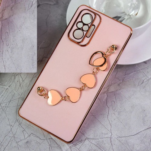 قیمت قاب مدل MyCase آویز دار قلبی مناسب برای گوشی موبایل شیائومی Note 10 4G رنگ صورتی با بهترین کیفیت و بهترین قیمت