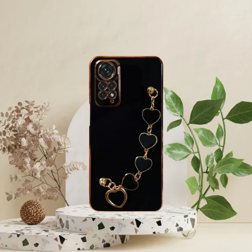 خرید قاب مدل MyCase آویز دار قلبی مناسب برای گوشی موبایل شیائومی Note 11 Pro 4G رنگ مشکی با بهترین کیفیت و بهترین قیمت