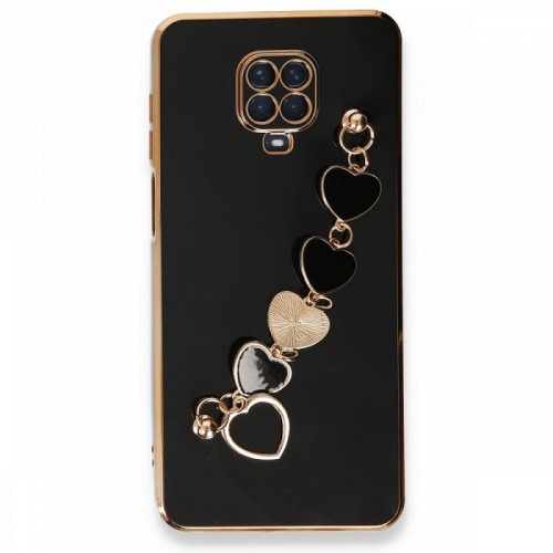 کاور تیک لایف مدل MyCase آویز دار قلبی مناسب برای گوشی موبایل شیائومی Note 9 Pro رنگ مشکی با بهترین کیفیت و بهترین قیمت