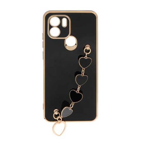 کاور تیک لایف مدل MyCase آویز دار قلبی مناسب برای گوشی موبایل شیائومی Redmi A1Plus رنگ مشکی با بهترین کیفیت و بهترین قیمت