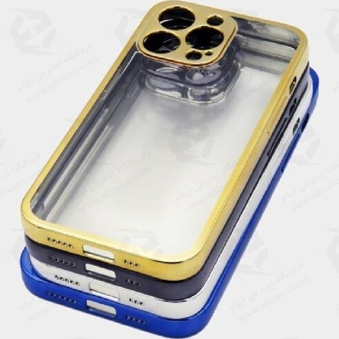 کاور مدل شفاف دور رنگی مناسب برای گوشی موبایل اپل iphone 12