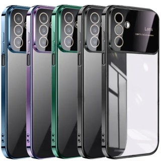 کاور مدل الکترو لنز شفاف مناسب برای گوشی موبایل سامسونگ Galaxy A34