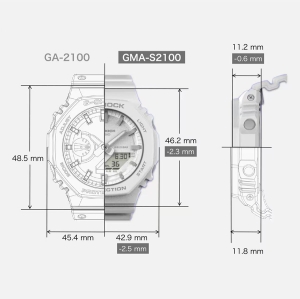 ساعت مچی زنانه جیشاک مدل GMA-S2100NC-8ADR