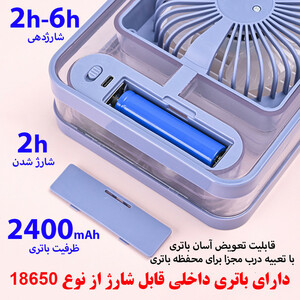 پنکه رومیزی مدل مه پاش تاچ