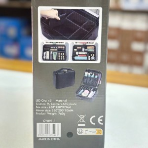 کیف لوازم آرایش آینه دار با LED مدل cosmetic