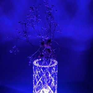 گلدان طرح کریستال مولتی کالر مدل LT_137