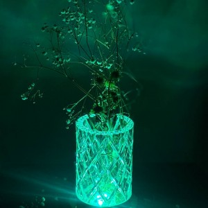 گلدان طرح کریستال مولتی کالر مدل LT_137