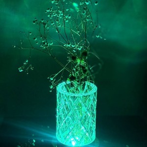 گلدان طرح کریستال مولتی کالر مدل LT_137