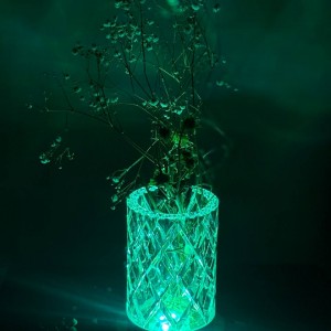 گلدان طرح کریستال مولتی کالر مدل LT_137