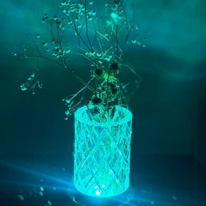 گلدان طرح کریستال مولتی کالر مدل LT_137