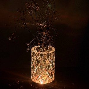 گلدان طرح کریستال مولتی کالر مدل LT_137